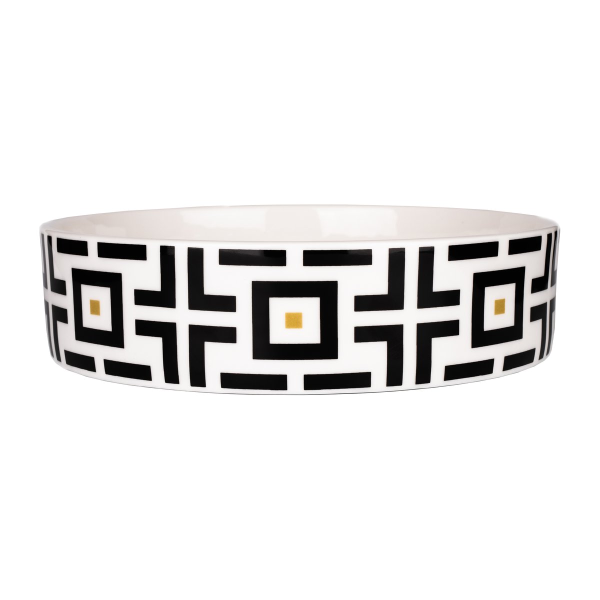 Carolina Gynning DECO bowl 1.5 liter White-black
