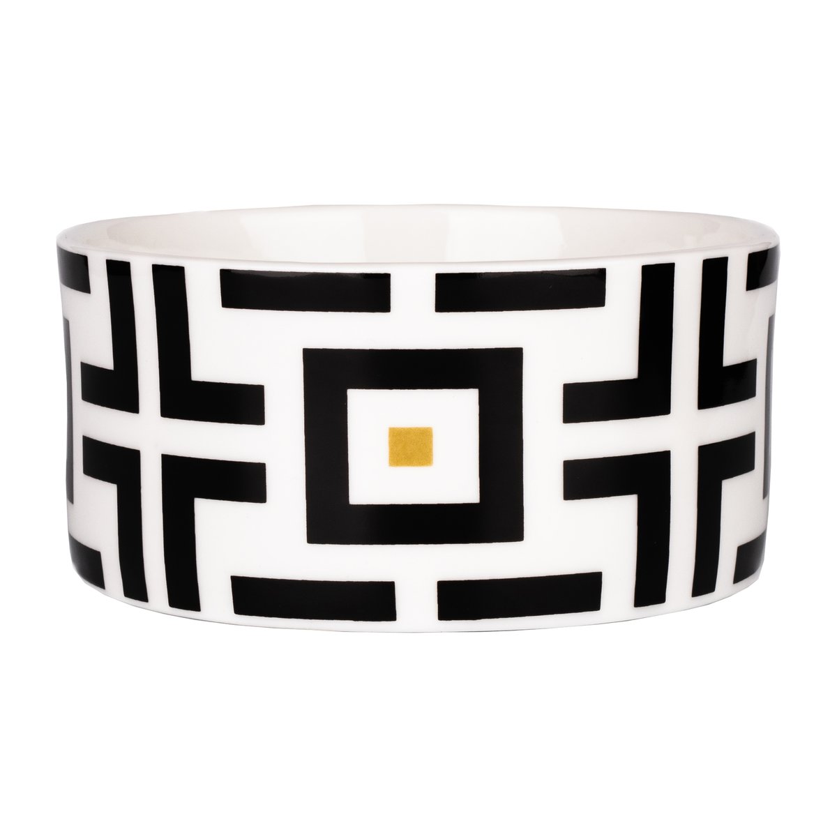 Carolina Gynning DECO bowl 50 cl White-black