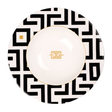 DECO deep plate Ø24.5 cm - White-black - Carolina Gynning