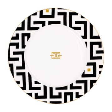 DECO plate Ø29 cm - White-black - Carolina Gynning