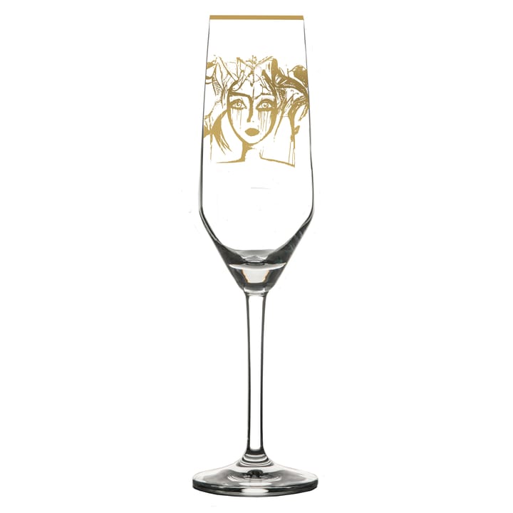 Gold Edition Slice of Life champagne glass - 30 cl - Carolina Gynning