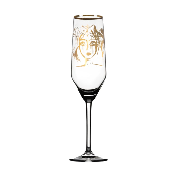Gold Edition Slice of Life champagne glass - 30 cl - Carolina Gynning