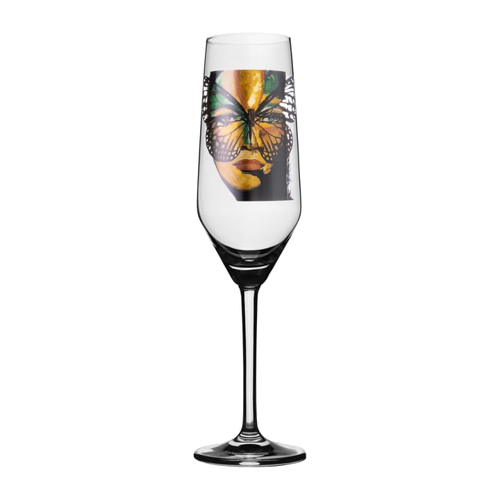 Golden Butterfly champagne glass 30 cl - Clear - Carolina Gynning