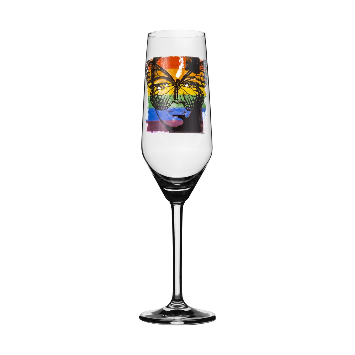 Carolina Gynning Golden Butterfly champagne glass 30 cl HBTQ