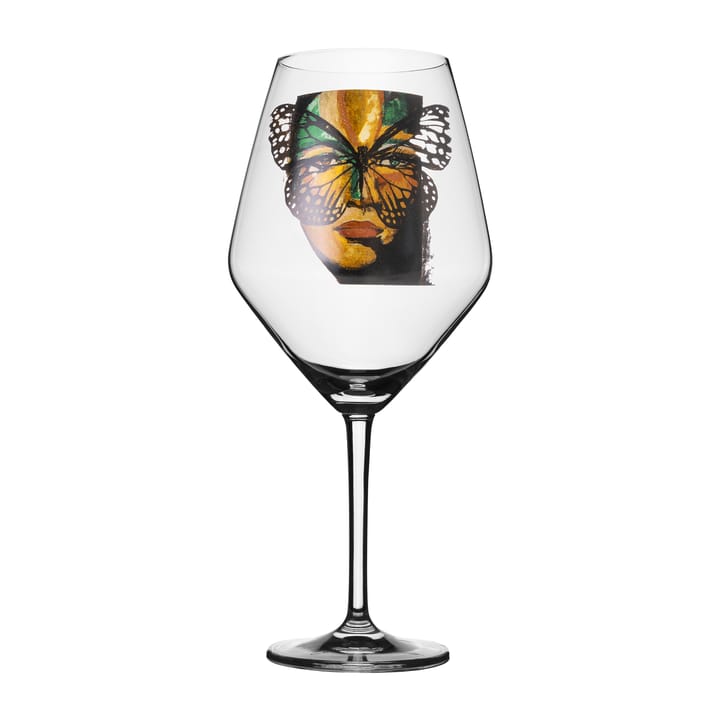 Golden Butterfly wine glass 75 cl - Clear - Carolina Gynning
