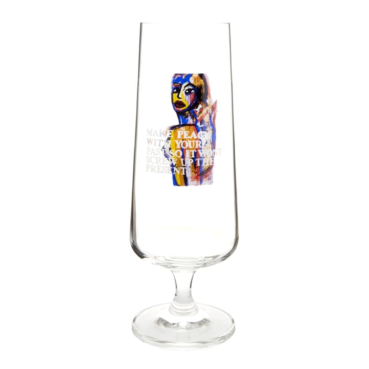 Make Peace beer glass - 50 cl - Carolina Gynning
