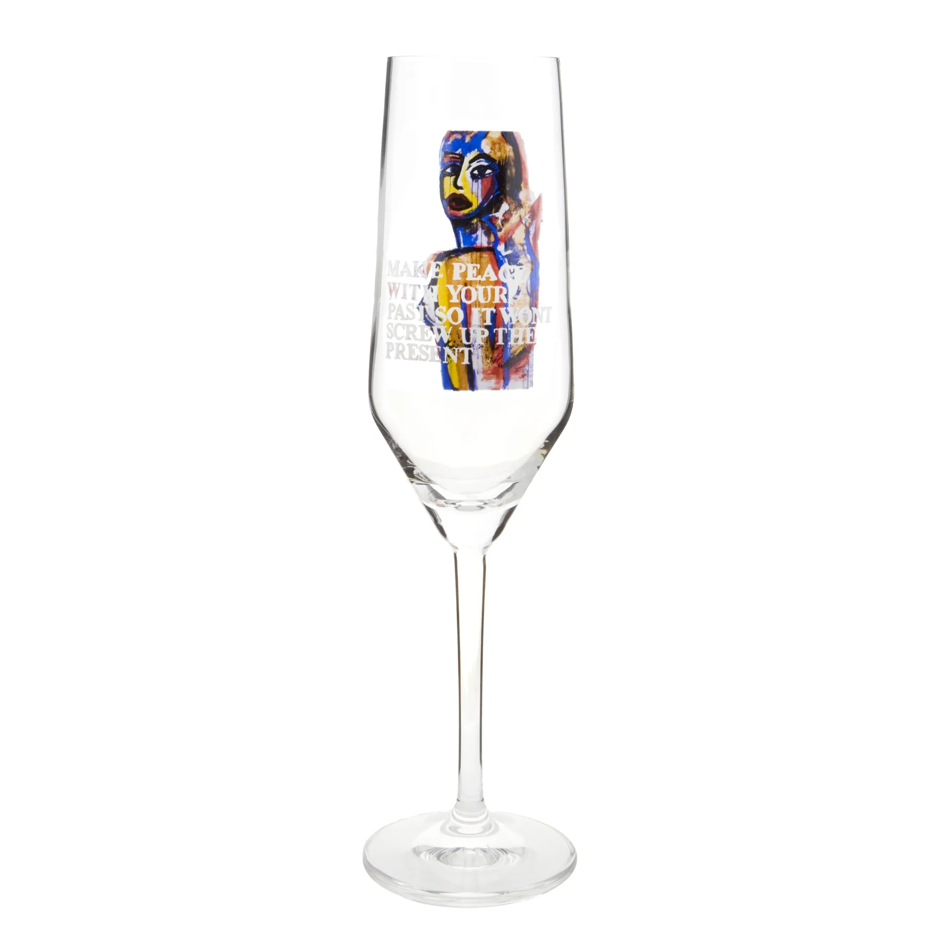 Make Peace champagne glass, 30 cl Carolina Gynning