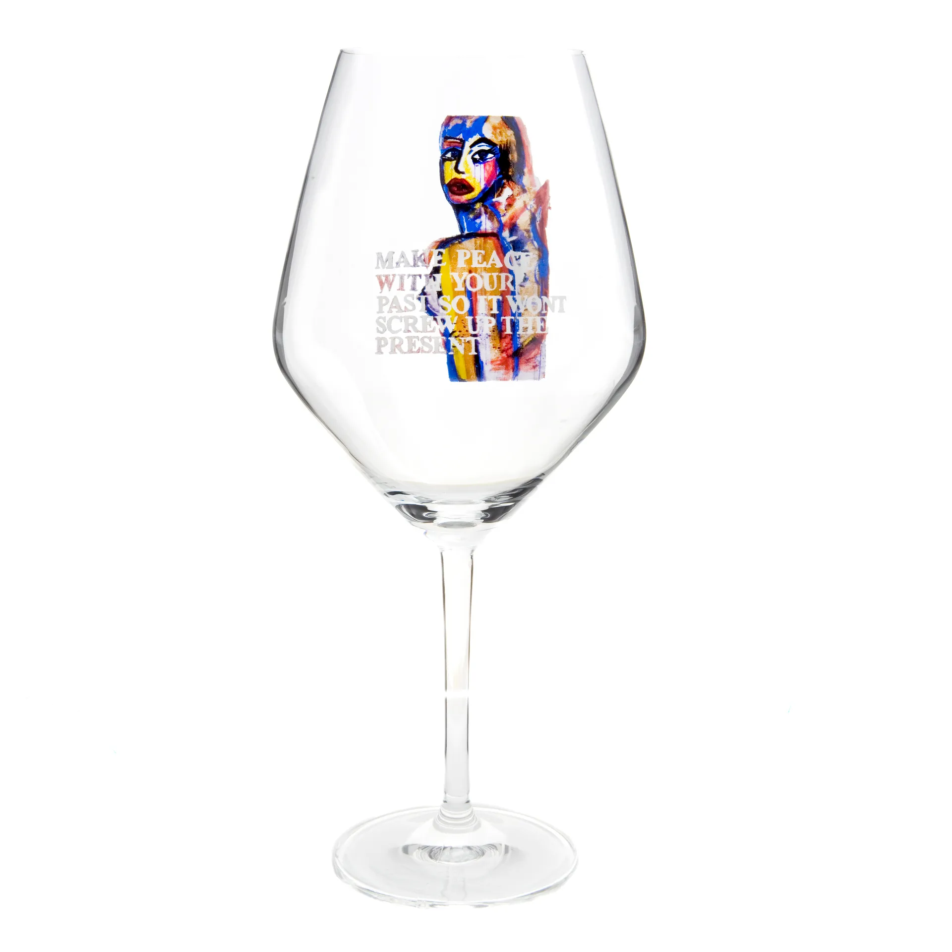 Make Peace wine glass, 75 cl Carolina Gynning
