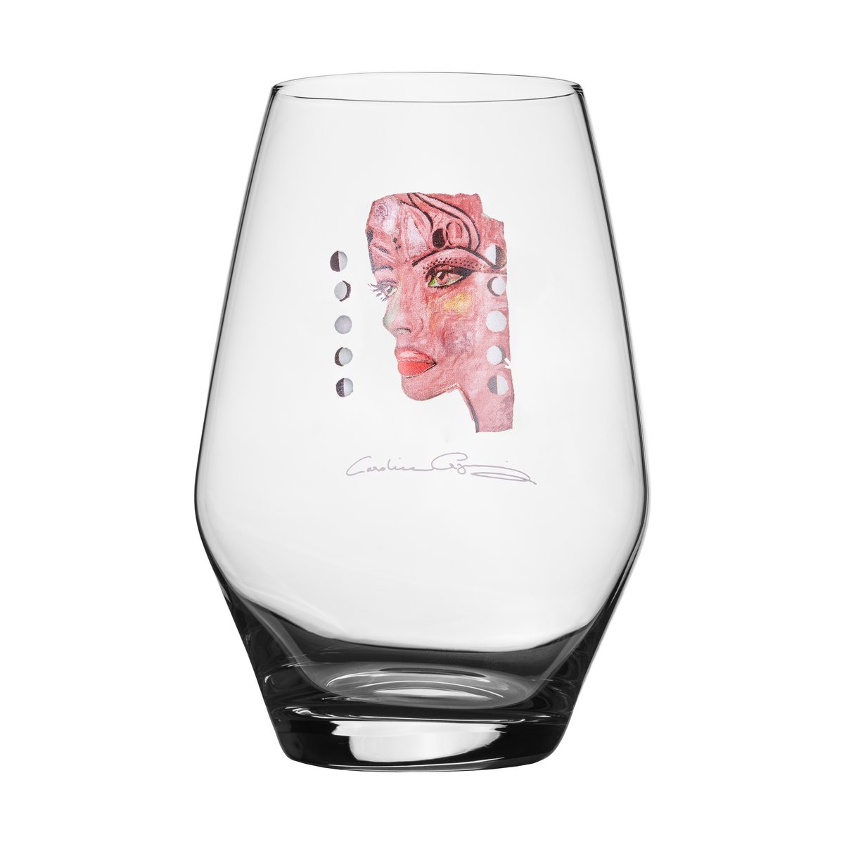 Carolina Gynning Moonlight Queen all-glass drinking glass 35 cl Pink