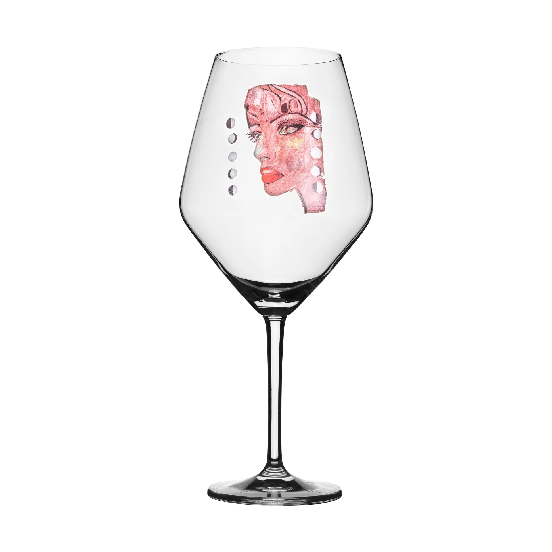 Moonlight Queen wine glass 75 cl, Pink Carolina Gynning