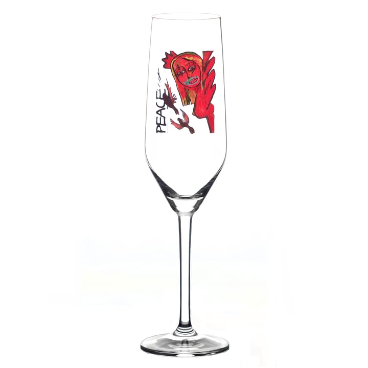 Scream Peace champagne glass - 30 cl - Carolina Gynning