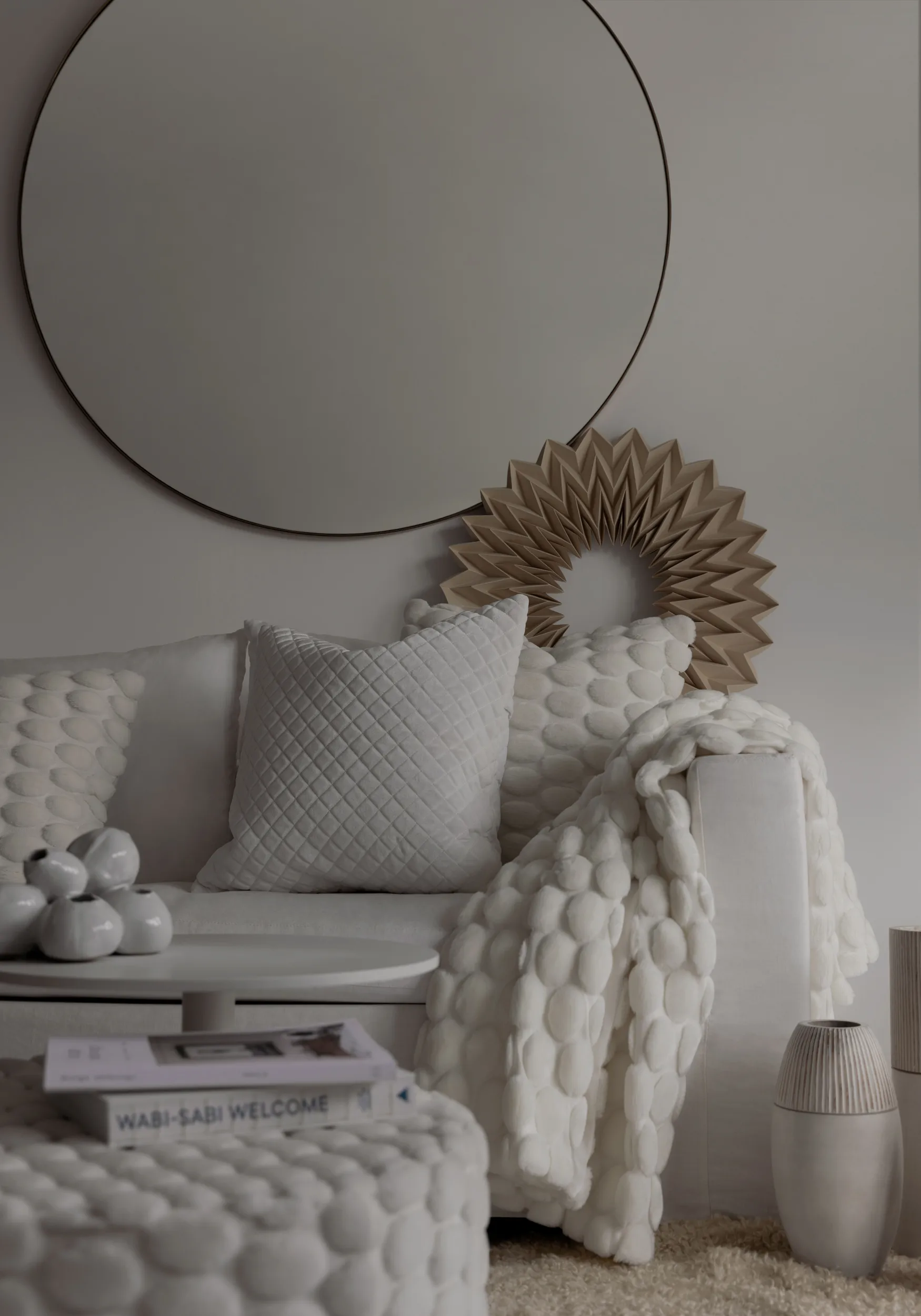 Egg Collection pillow cover 50x50 cm, White Ceannis