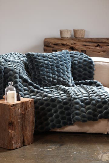 Egg Collection throw 170x130 cm - Petrol - Ceannis