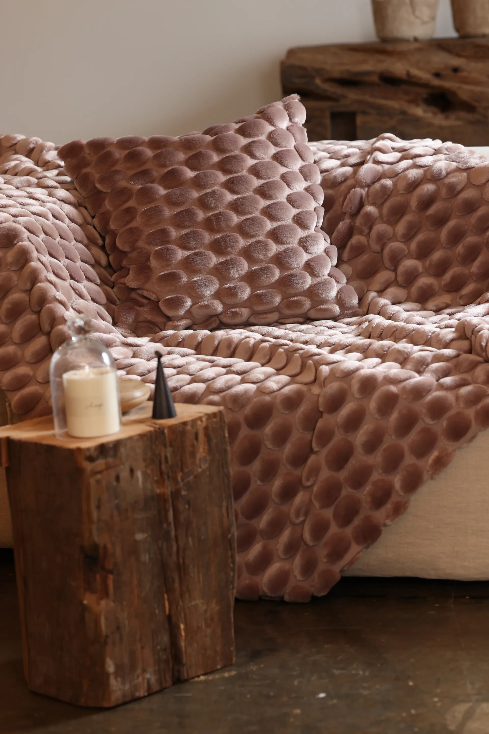 Egg Collection throw blanket 130x170 cm, Pink Ceannis