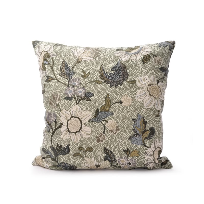 Ceannis Flower pillowcase 50x50 cm Soft green