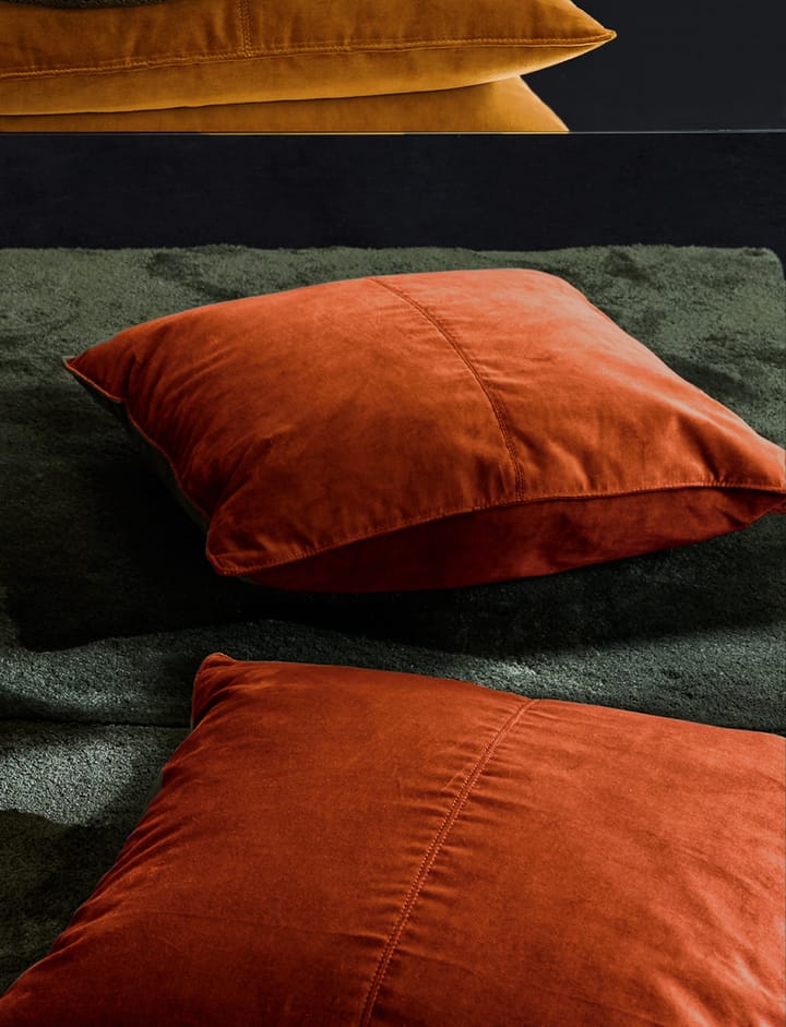 Velvet Collection pillow cover 50x50 cm, Cognac Ceannis