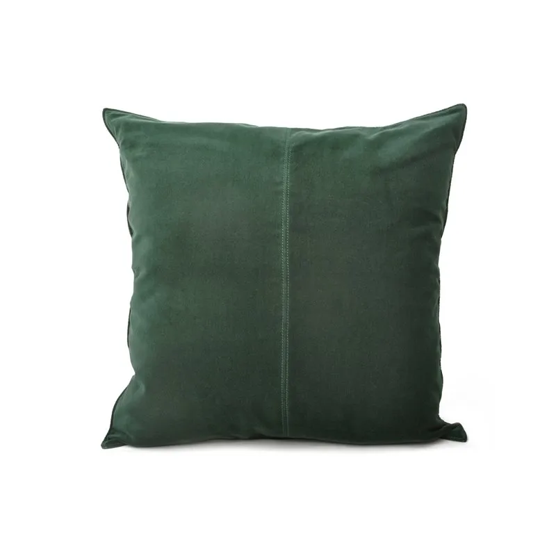 Velvet cushion cover 50x50 cm, Dark green Ceannis