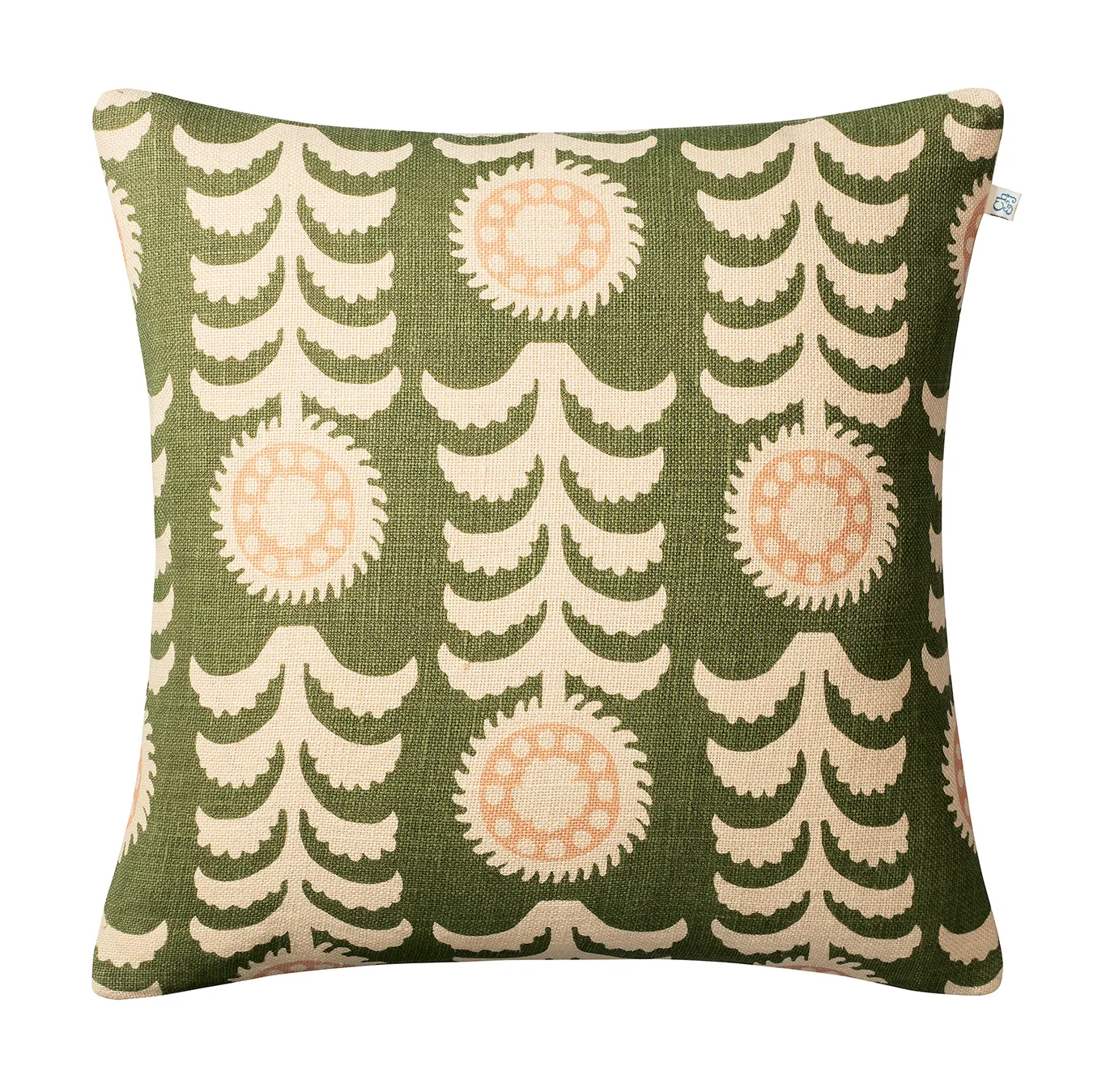 Alok cushion cover 50x50 cm, beige-green-rose Chhatwal & Jonsson