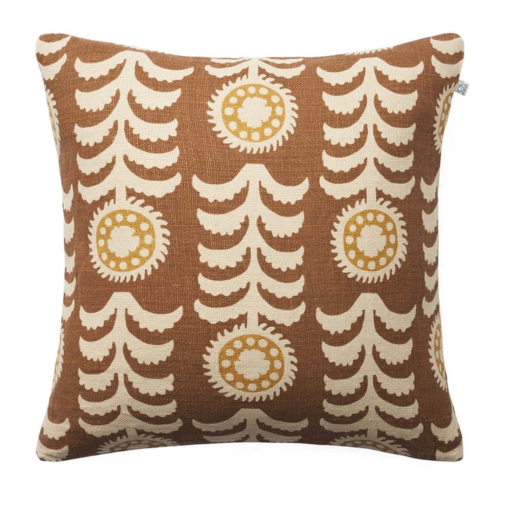 Alok cushion cover 50x50 cm - Taupe-spicy yellow - Chhatwal & Jonsson