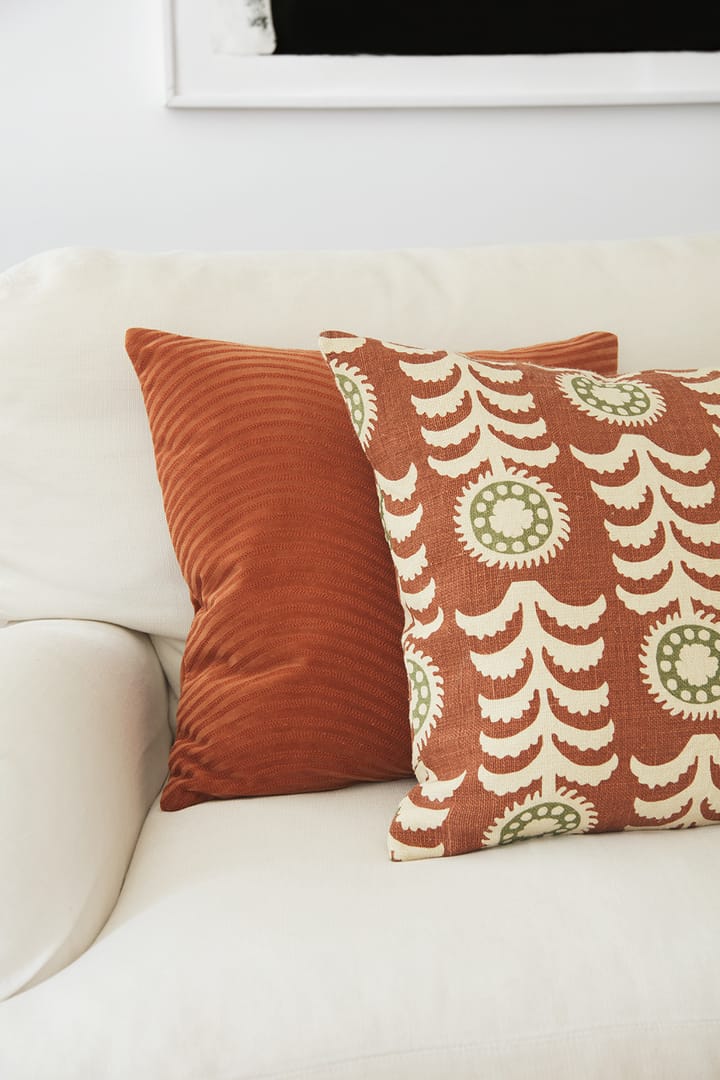 Alok cushion cover 50x50 cm - Terracotta-cactus green - Chhatwal & Jonsson