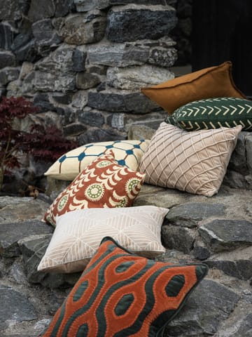Alok cushion cover 50x50 cm - Terracotta-cactus green - Chhatwal & Jonsson
