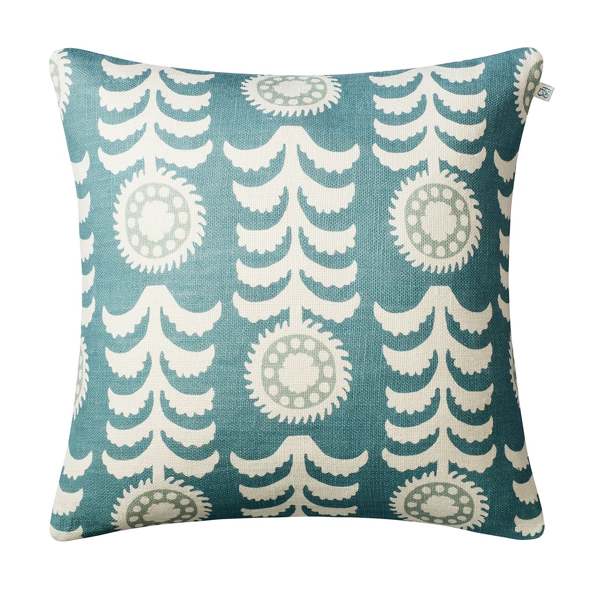Chhatwal & Jonsson Alok cushion cover 50x50 cm white-blue-aqua