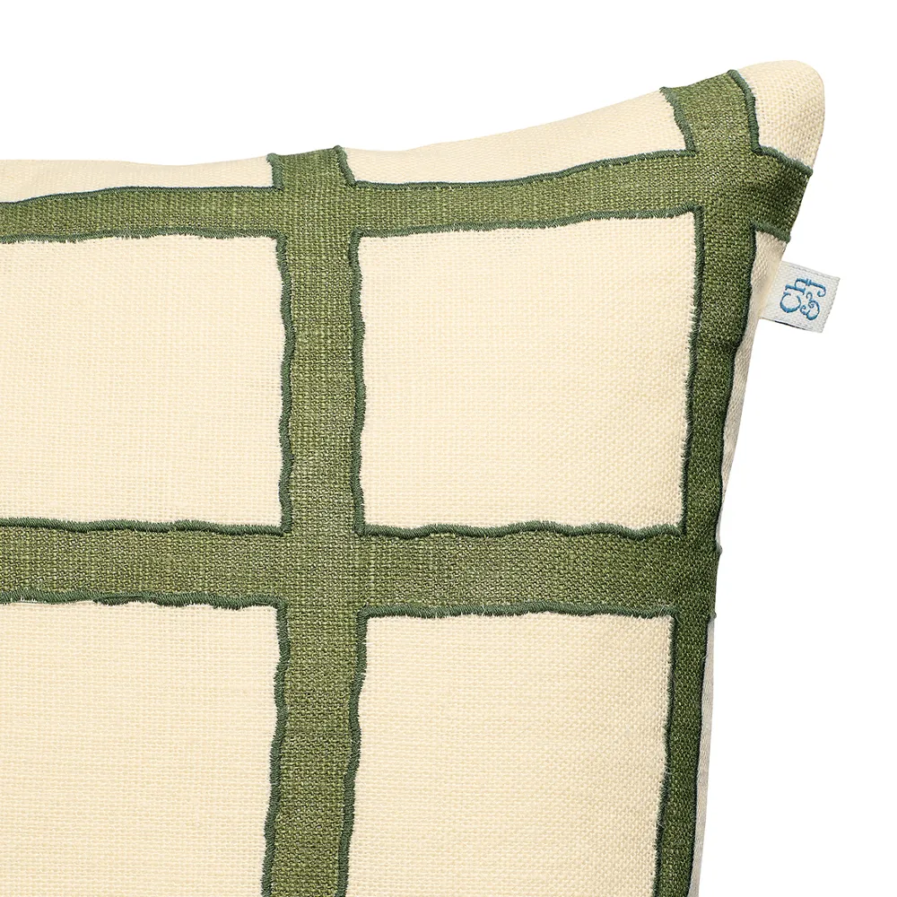 Amar cushion cover 50x50 cm, beige-green-green Chhatwal & Jonsson