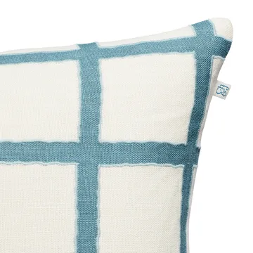 Amar cushion cover 50x50 cm - white-blue-aqua - Chhatwal & Jonsson