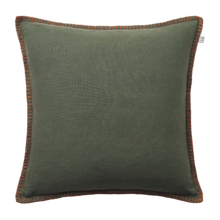 Arun cushion cover 50x50 cm - Forest green-terracotta - Chhatwal & Jonsson