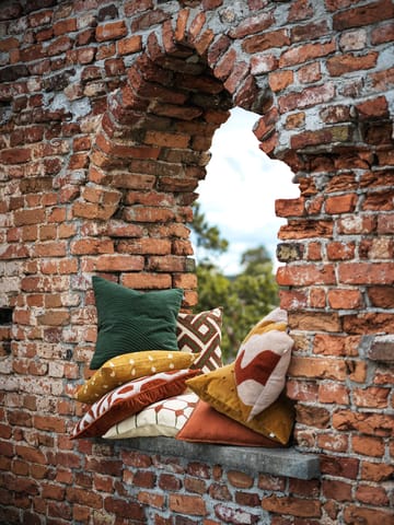 Arun cushion cover 50x50 cm - Terracotta-forest green - Chhatwal & Jonsson