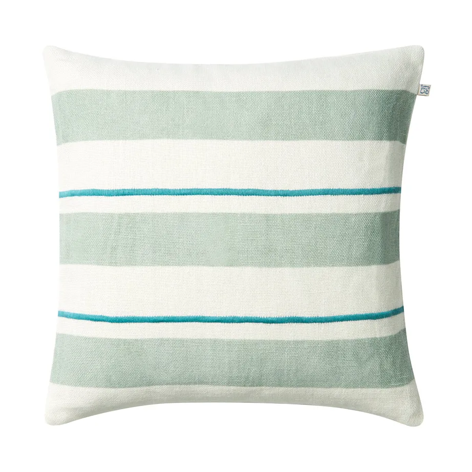 Chhatwal & Jonsson Assam cushion cover 50x50 cm Aqua-heaven blue