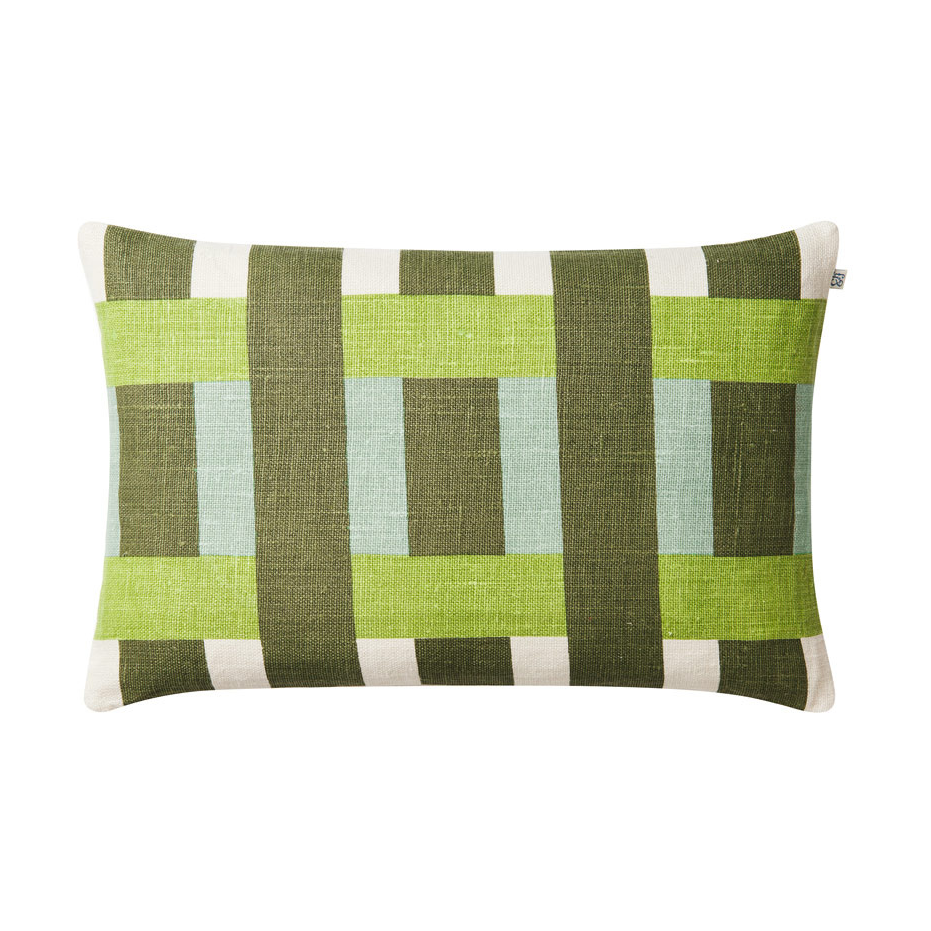 Chhatwal & Jonsson Benaras cushion cover 40x60 cm Cactus green-lime-aqua