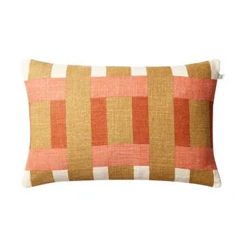 Benaras cushion cover - Khaki-rose-apricot orange, 40x60 cm - Chhatwal & Jonsson