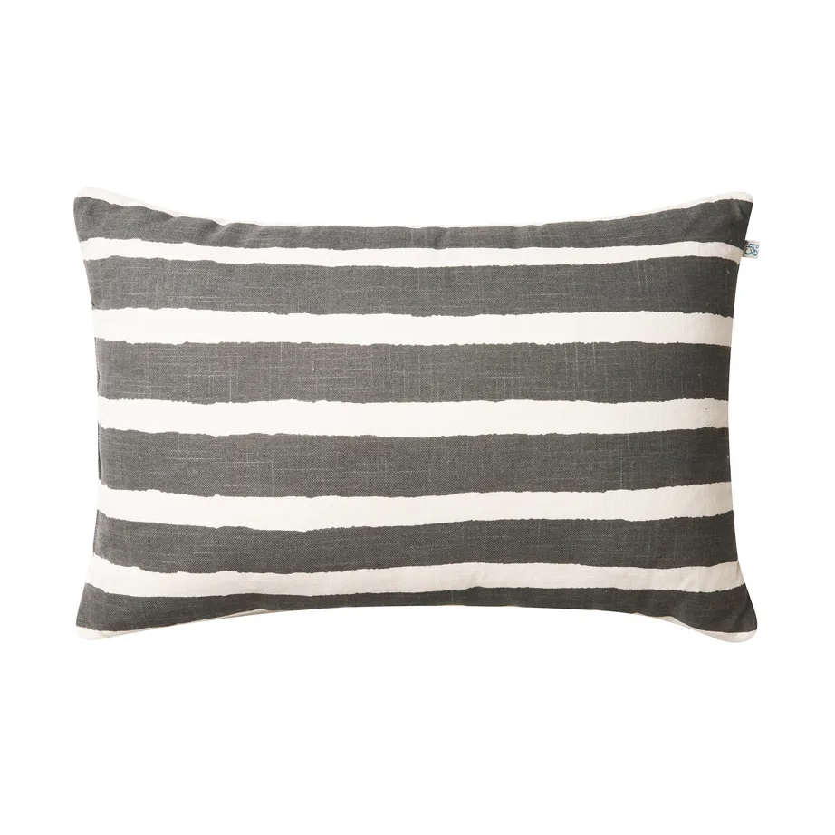 Chhatwal & Jonsson Block Stripe outdoor cushion 40x60 cm Grey-off white