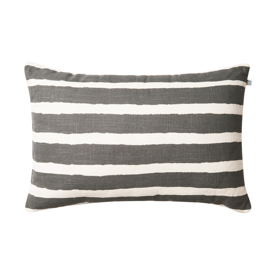 Chhatwal & Jonsson Block Stripe outdoor cushion 40x60 cm Grey-off white
