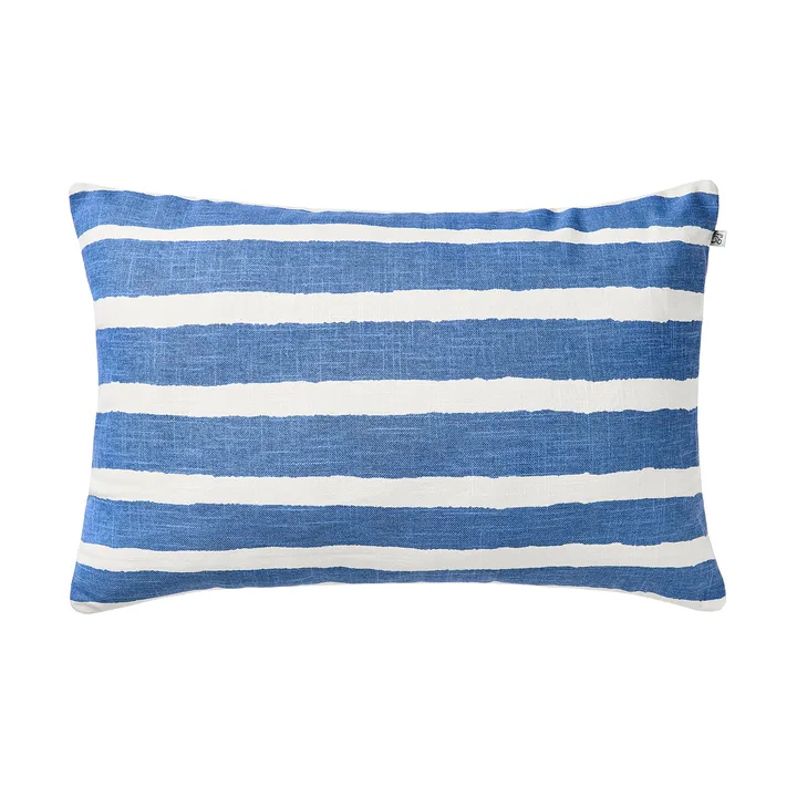 Block Stripe outdoor cushion 40x60 cm - Riviera blue-off white - Chhatwal & Jonsson
