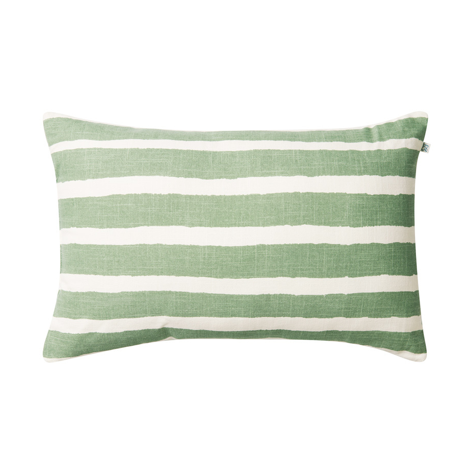 Chhatwal & Jonsson Block Stripe outdoor cushion 40x60 cm Sage-off white