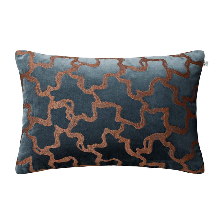 Chand pillowcase 40x60 cm - Sea blue-cognac - Chhatwal & Jonsson