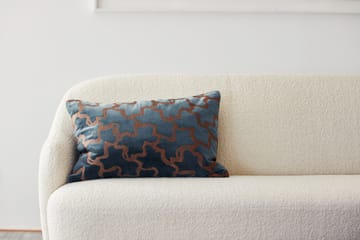 Chand pillowcase 40x60 cm - Sea blue-cognac - Chhatwal & Jonsson