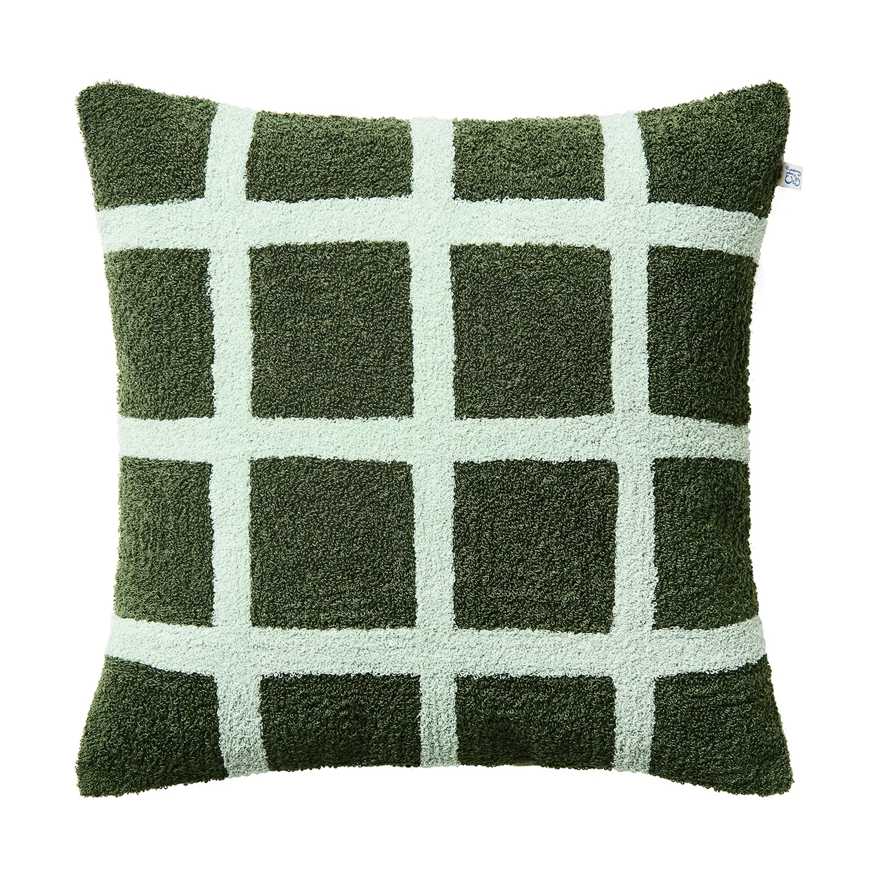 Chhatwal & Jonsson Check cushion cover 50x50 cm Cactus Green-Aqua