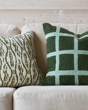 Check cushion cover 50x50 cm - Cactus Green-Aqua - Chhatwal & Jonsson