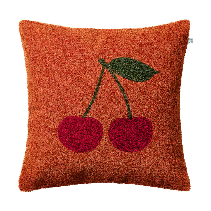 Cherry cushion cover 50x50 cm - Apricot Orange-red-green - Chhatwal & Jonsson