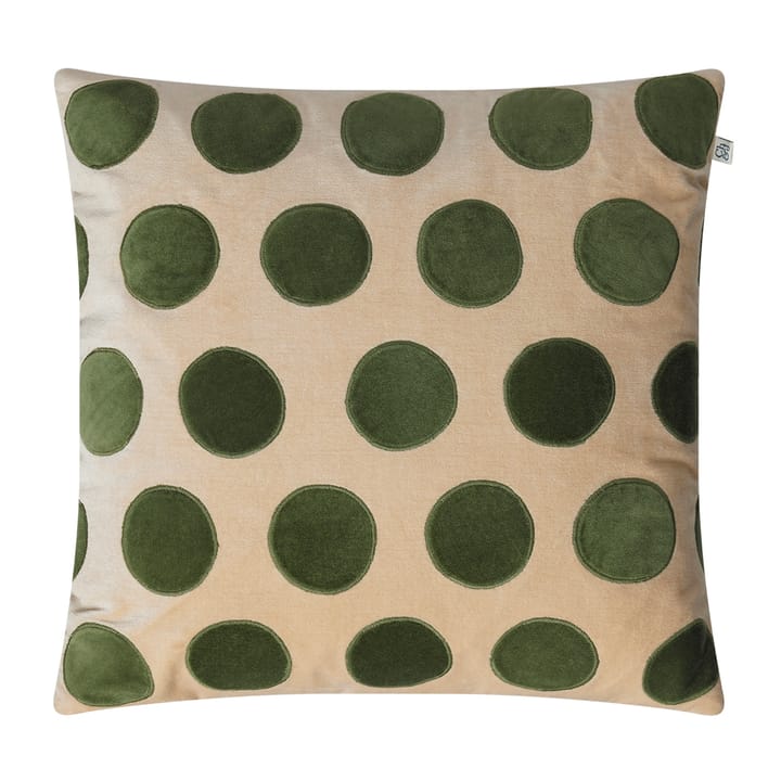 Circle cushion cover 50x50 cm - beige-cactus green - Chhatwal & Jonsson