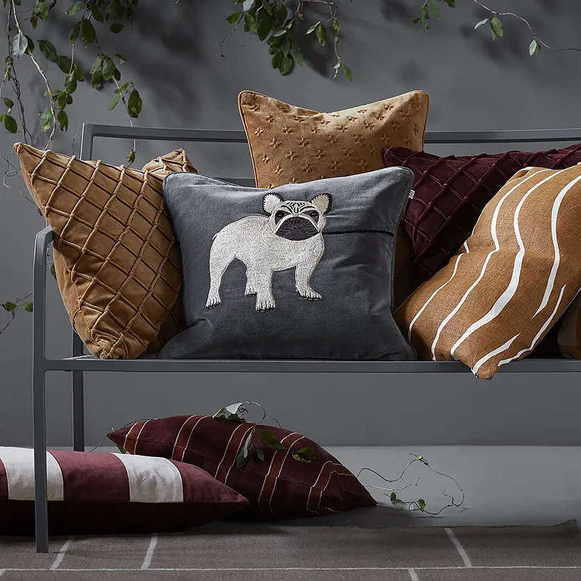 Deva cushion cover 50x50 cm, Masala yellow Chhatwal & Jonsson