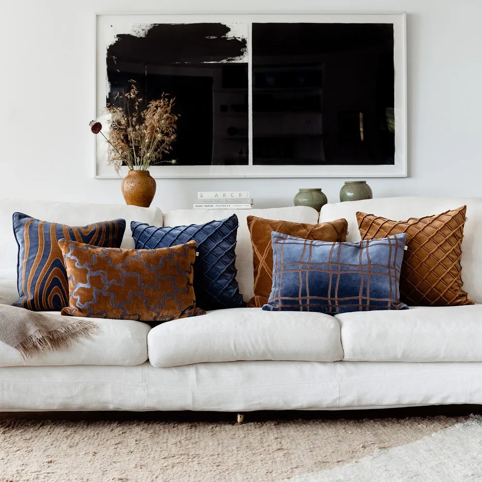 Deva cushion cover 50x50 cm, sea blue Chhatwal & Jonsson