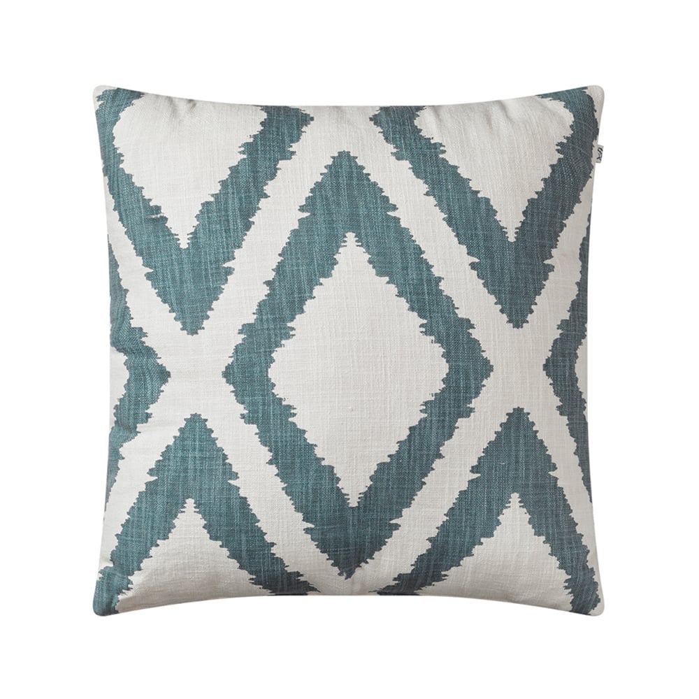 Chhatwal & Jonsson Diamond cushion Heaven blue/off white
