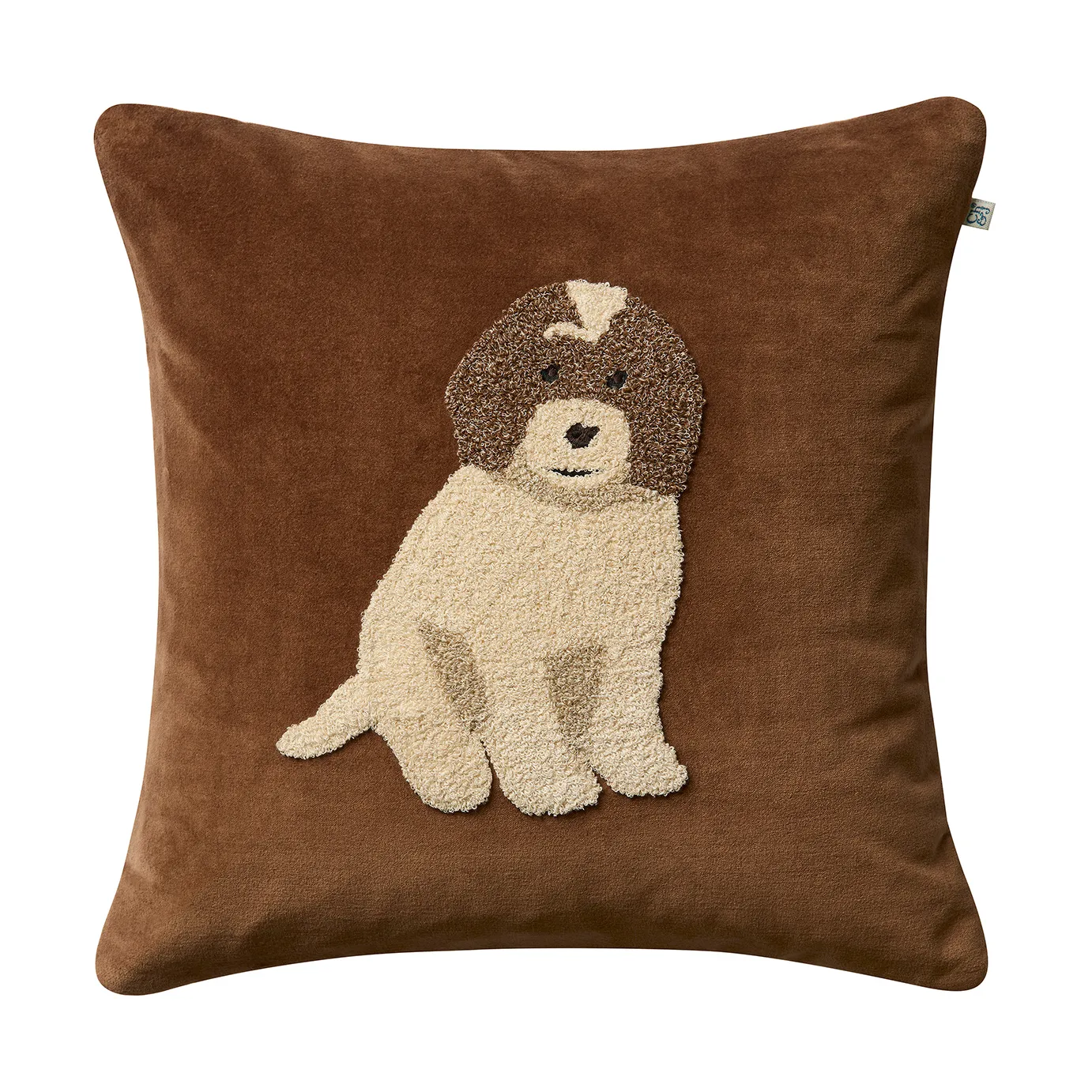 Doodle cushion cover 50x50 cm, Cognac Chhatwal & Jonsson