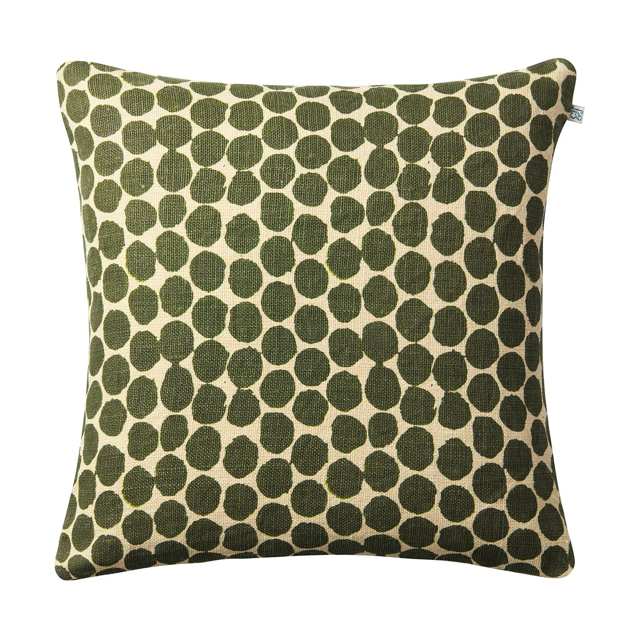 Chhatwal & Jonsson Dot Ari cushion cover 50x50 cm Beige-cactus green
