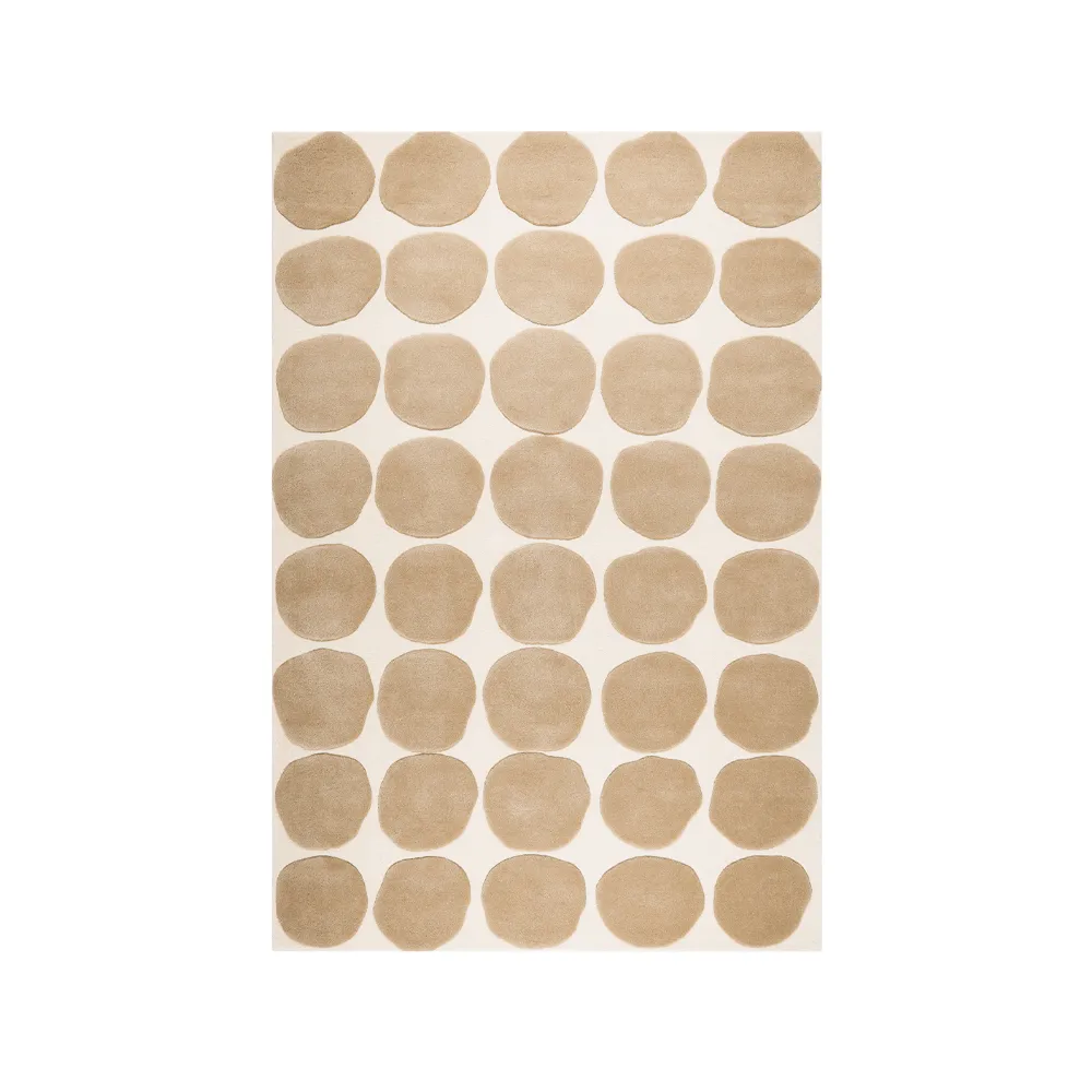 Dots rug, Light khaki/light beige, 180x270 cm Chhatwal & Jonsson