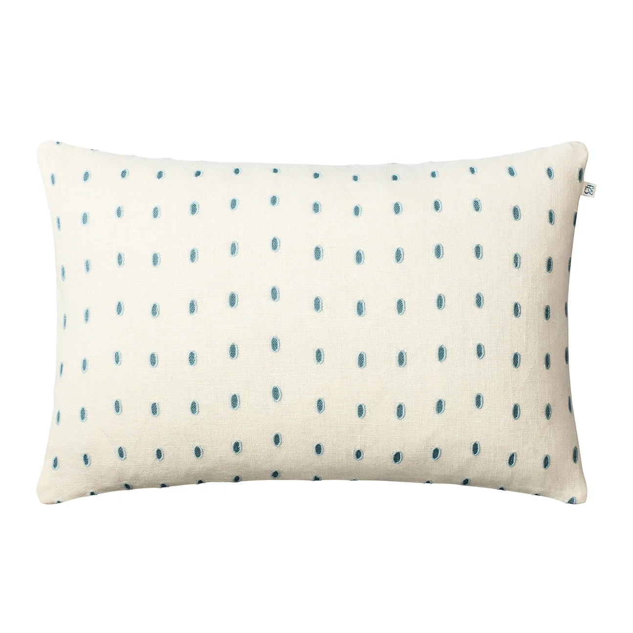 Drop cushion cover 40x60 cm, white-blue-aqua Chhatwal & Jonsson